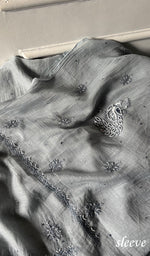 Load image into Gallery viewer, Shirin Women's Lakhnavi Handcrafted Mul Chanderi Unstitched Chikankari Full Suit Material - HONC0339565