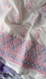 Load image into Gallery viewer, Women&#39;s Lakhnavi Handcrafted Cotton Chikankari Suit Material - HONC0291804
