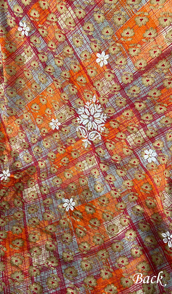 Women's Lakhnavi Handcrafted Cotton Chikankari Kurta And Kurta Dupatta Set - HONC0264800