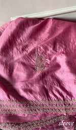 Load image into Gallery viewer, Women's Lakhnavi Handcrafted Tussar Silk Chikankari Kurta And Dupatta Set - HONC0331051