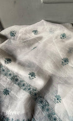 Load image into Gallery viewer, Women&#39;s Lakhnavi Handcrafted Pure Organza Chikankari Unstitched Kurta And Dupatta Set-  HONC0271899
