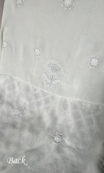 将图像加载到图库查看器中， Women's Lucknowi Handcrafted Viscose Georgette Unstitched Chikankari Suit Material - HONC0271118
