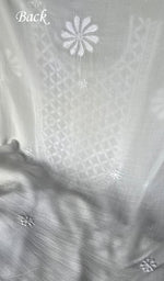 Load image into Gallery viewer, Women&#39;s Lakhnavi Handcrafted Modal Cotton Chikankari Unstitched Kurti Fabric - HONC0242111
