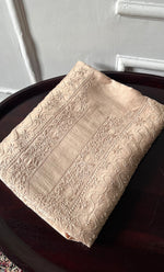 Load image into Gallery viewer, Lucknowi Handcrafted Chanderi Silk Chikankari Unstitched Men's Kurta Fabric - HONC0306347