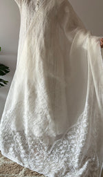 Load image into Gallery viewer, Women's Lucknowi Handcrafted Pure Organza Silk Chikankari Dupatta - HONC0380140