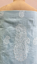 Load image into Gallery viewer, Women&#39;s Lakhnavi Handcrafted Cotton Chikankari Suit Material - HONC0197823
