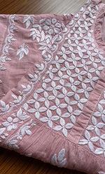 Load image into Gallery viewer, Women's Lakhnavi Handcrafted Cotton Chikankari Top -  HONC0282135