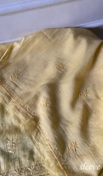 Load image into Gallery viewer, Women's Lakhnavi Handcrafted Mul Chanderi Unstitched Chikankari Full Suit Material - HONC0345051