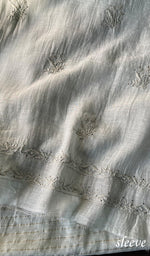 Load image into Gallery viewer, Women&#39;s Lakhnavi Handcrafted Mul Chanderi Chikankari Full Suit Material - HONC0270736
