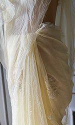 Load image into Gallery viewer, Amna Women&#39;s Lucknowi Handcrafted Pure Organza Silk Chikankari Saree - HONC0294408

