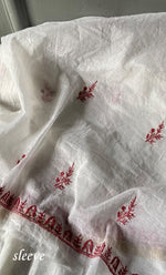 将图像加载到图库查看器中， Women's Lakhnavi Handcrafted Mul Chanderi Unstitched Kurta And Dupatta Set- HONC0295748