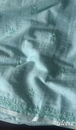 Load image into Gallery viewer, Women&#39;s Lakhnavi Handcrafted Mul Chanderi Chikankari Full Suit Material - HONC0271172
