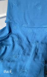 将图像加载到图库查看器中， Women&#39;s Lakhnavi Handcrafted Viscose Georgette Chikankari Full Suit Material - HONC0299913
