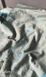 将图像加载到图库查看器中， Women's Lakhnavi Handcrafted Munga Silk Chikankari Kurta And Dupatta Set- HONC0285357