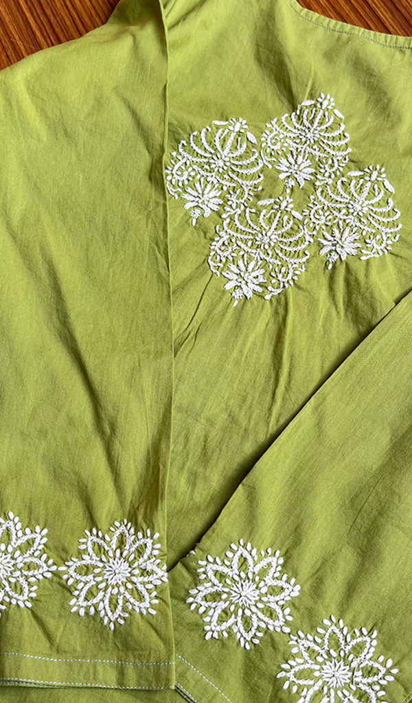 Women's Lucknowi Handcrafted Cotton Chikankari Kurti - HONC0301053