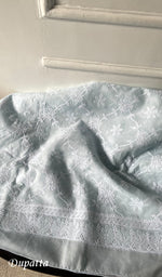 Load image into Gallery viewer, Women's Lakhnavi Handcrafted Cotton Unstitched Chikankari Full Suit Material - HONC0322458
