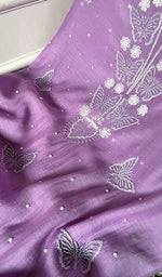 将图像加载到图库查看器中， Women's Lakhnavi Handcrafted Unstitchd Mul Chanderi Kurta And Dupatta Set - HONC0330025