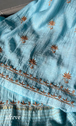 Load image into Gallery viewer, Women's Lakhnavi Handcrafted Mul Chanderi Unstitched Kurta And Dupatta Set- HONC0270065