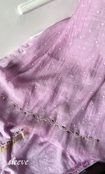 将图像加载到图库查看器中， Women's Lakhnavi Handcrafted Mul Chanderi Unstitched Chikankari Full Suit Material - HONC0311945