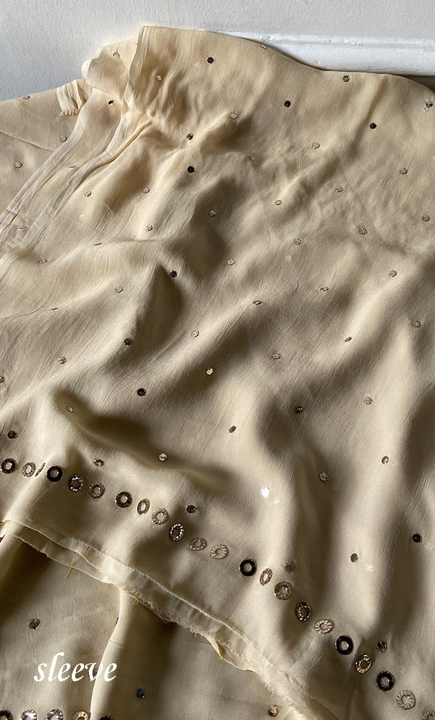 Women's Lucknowi Handcrafted Viscose Georgette Unstitched Chikankari Suit Material - HONC0338158