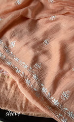 Load image into Gallery viewer, Women&#39;s Lakhnavi Handcrafted Mul Chanderi Unstitched Kurta And Dupatta Set - HONC0307211
