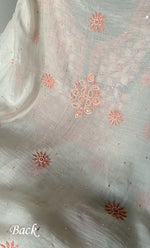 Load image into Gallery viewer, Women&#39;s Lakhnavi Handcrafted Mul Chanderi UnStitched Kurta And Dupatta Set - HONC0317813
