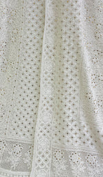 Load image into Gallery viewer, Women&#39;s Lakhnavi Handcrafted Bridal Viscose Georgette Chikankari Lehenga Set - HONC0117676
