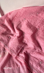 Load image into Gallery viewer, Women&#39;s Lakhnavi Handcrafted Mul Chanderi Unstitched Chikankari Full Suit Material - HONC0314657
