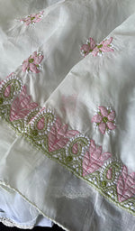 Load image into Gallery viewer, Women&#39;s Lakhnavi Handcrafted Cotton Chikankari Suit Material - HONC0284972
