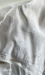 Load image into Gallery viewer, Women's Lakhnavi Handcrafted Unstitchd Mul Chanderi Kurta And Dupatta Set - HONC0323578