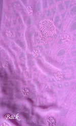 Load image into Gallery viewer, Women&#39;s Lakhnavi Handcrafted Viscose Georgette Chikankari Full Suit Material - HONC0271105
