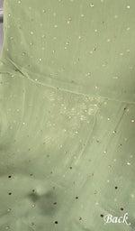 将图像加载到图库查看器中， Viscose Georgette Unstitched Chikankari Suit