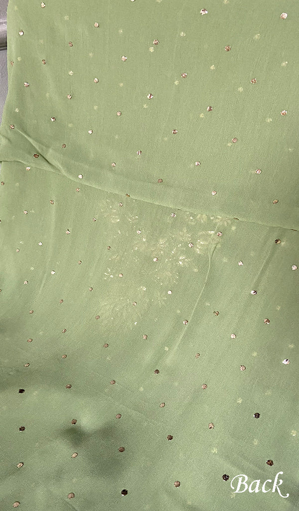 Viscose Georgette Unstitched Chikankari Suit