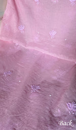 Load image into Gallery viewer, Women's Lakhnavi Handcrafted Chanderi Silk Unstitched Chikankari Full Suit - HONC0344631