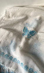 Load image into Gallery viewer, Titlee Women's Lakhnavi Handcrafted Unstitched Mul Chanderi Kurta And Dupatta Set - HONC0312086