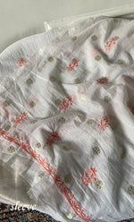 将图像加载到图库查看器中， Women's Lakhnavi Handcrafted Mul Chanderi Unstitched Kurta And Dupatta Set- HONC0314072