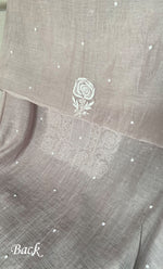 Load image into Gallery viewer, Women's Lakhnavi Handcrafted Unstitchd Mul Chanderi Kurta And Dupatta Set - HONC0338198