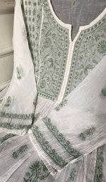 Load image into Gallery viewer, Women's Lakhnavi Handcrafted Mul Chanderi Semi - Stitchd Kurta And Dupatta Set - HONC0274485