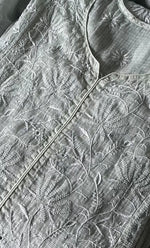 Load image into Gallery viewer, Sehmat Women&#39;s Lakhnavi Handcrafted Kota Cotton  Semi -Stitched Kurta And Dupatta Set- HONC0300697
