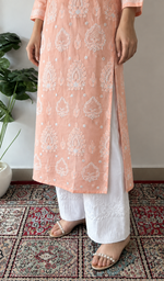 Women's Lucknowi Handcrafted Cotton Chikankari Kurti- HONC0392388