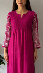 Cotton Chikankari Stitched Kurti HONC050266