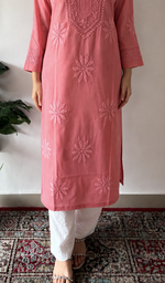 Cotton Chikankari Stitched Kurti HONC0340309