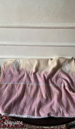 Load image into Gallery viewer, Women's Lakhnavi Handcrafted Mul Chanderi Unstitched Kurta And Dupatta Set - HONC0355589