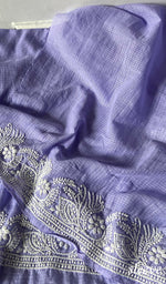 Load image into Gallery viewer, Women's Lucknowi Handcrafted Kota Cotton Chikankari Unstitched Kurta And Dupatta Set - HONC0340079