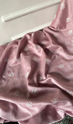 Load image into Gallery viewer, Women's Lucknowi Handcrafted Chanderi Silk Unstitched Chikankari Kurta and Dupatta Set- HONC0288466