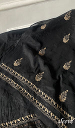 Load image into Gallery viewer, Women's Lakhnavi Handcrafted Mul Chanderi Unstitched Chikankari Full Suit - HONC0351095