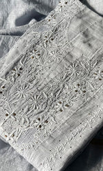 Load image into Gallery viewer, Women&#39;s Lakhnavi Handcrafted Linen Cotton Semi -Stitched Anarkali And Dupatta Set - HONC0273149
