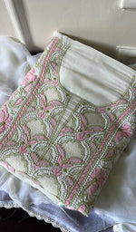 Load image into Gallery viewer, Women&#39;s Lakhnavi Handcrafted Cotton Chikankari Suit Material - HONC0284972

