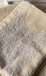 Load image into Gallery viewer, Women&#39;s Lakhnavi Handcrafted Unstitched Mul Chanderi Kurta And Dupatta Set - HONC0299222
