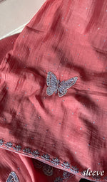 将图像加载到图库查看器中， Titlee Women's Lakhnavi Handcrafted Mul Chanderi Unstitched Chikankari Full Suit Material - HONC0312077